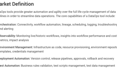 Gartner Market Guide to DataOps Software