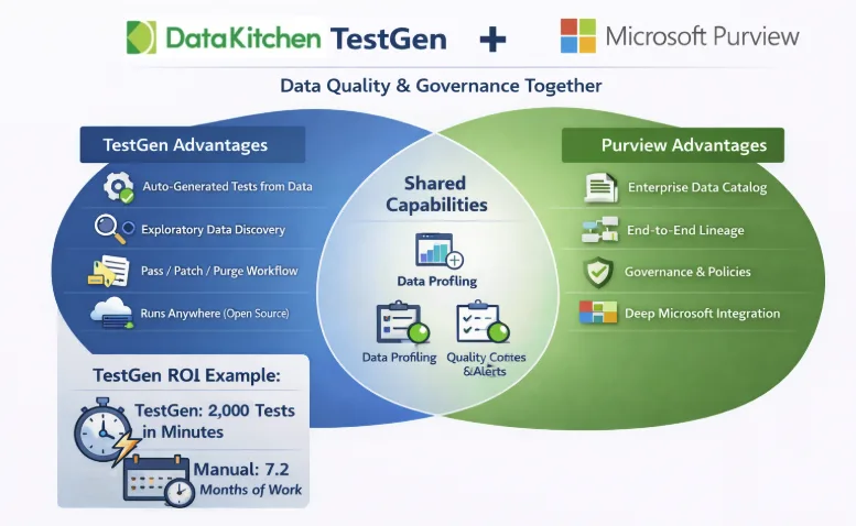 How TestGen Complements Microsoft Purview for Enterprise Data Quality