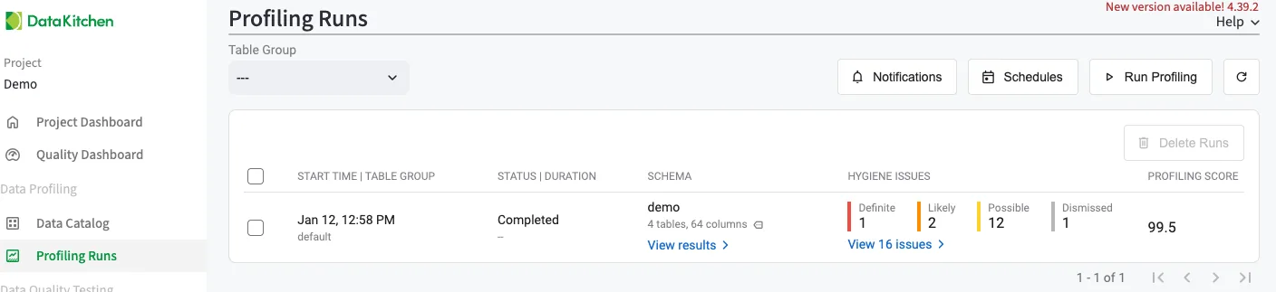 Testgen Ui -- Profiling